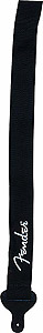Fender Poly Strap with Grey Embroidered - Black [099-0662-043]