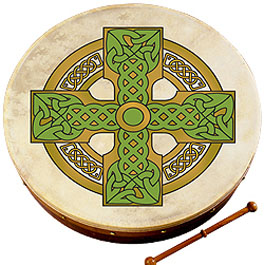 Waltons 18-inch Bodhran - Cloghan Cross [wm2512]