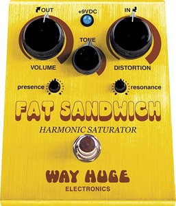 Way Huge WHE301 Fat Sandwich Harmonic Saturator Distortion Guitar Effects Pedal [whe301]