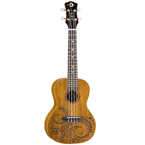 Luna Guitars Concert Tattoo Ukulele Mahogany [uke tc mah]