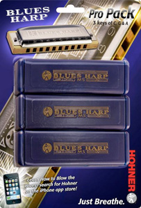 Hohner Blues Harp Harmonica Pro Pack [3P532]
