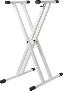 Strukture Double X-Brace Keyboard Stand - Gloss White [SK2X-WT]