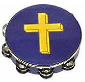 Remo Gold Cross Tambourine - 10 Inch Double [TA9210-15]