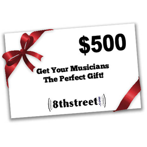 8th Street Music $500 Gift Certificate