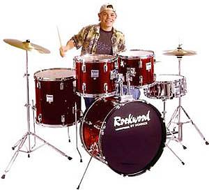 Hohner Rockwood Drum Set in Wine Red