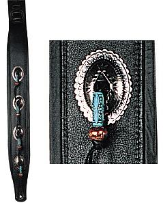 Levys PM32SF Black Leather with Turquoise [PM32SF Black]