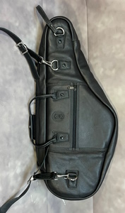 Levys LM200a Leather Alto Sax Bag Black