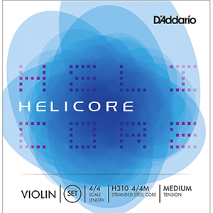 Helicore 4/4 Size Violin Strings - Medium