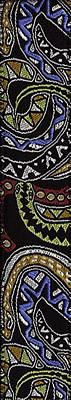 Planet Waves Joe Satriani Guitar Strap - Black / Green/ Red Snakes Mosaic