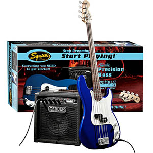 Affinity P Bass Pack with Rumble 15 Amp - Metallic Blue