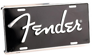 Fender Fender Logo License Plate