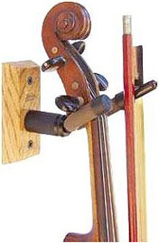 Violin & Bow Hanger - Cherry