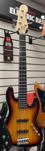 Squier Deluxe Jazz Bass V Active - 3-Color Sunburst