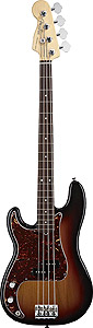 American Standard P Bass Left Handed - 3-Color Sunburst with Case - Rosewood