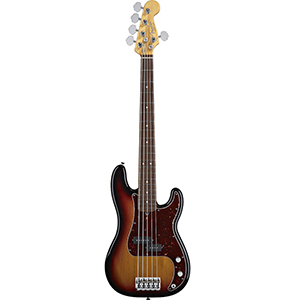 American Standard Precision Bass V - 3-Color Sunburst - Rosewood