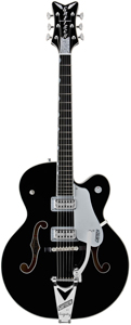 G6136SLBP Brian Setzer Black Phoenix - Black with Silver Trim