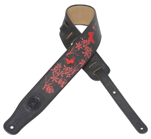 Levys MG3EP-001 Black w/ Red Butterflies