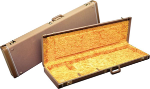 Jazzmaster Hardshell Case - Brown w/ Gold Plush Interior
