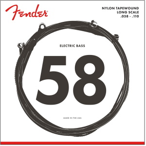 Fender Nylon Tapewound 4 String Bass String Set .058-.110 