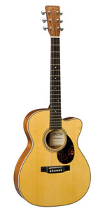 OMCE Mahogany Acoustic-Electric Guitar with Case - Natural Finish