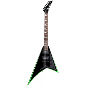 RR24XT Rhoads - Black with Kawasabi Green Bevels