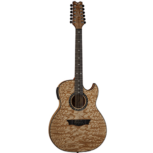 Exhibition Quilt Ash Gloss Natural 12-String 