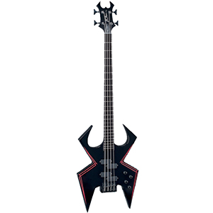 Widow 4 Bass - Onyx with Red Pinstripes
