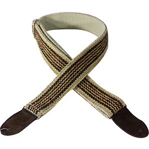 Henry Heller Peruvian Strap - Tan with Multi Color Earthtone Stripes