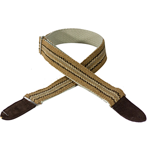 HPRU-11 Peruvian Strap - Tan Natural with Brown Stripes