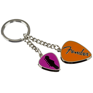 Fender Love Peace and Music Key Chain