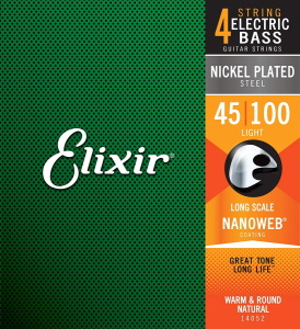 Elixir Electric Bass 4-String with NANOWEB Coating - Light