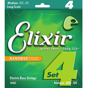Elixir Electric Bass 4-String with NANOWEB Coating - Medium