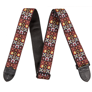 Fender Festival Hootenanny Strap - Red and Black