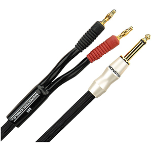 Pro 1000 Series 1/4in Phone to Banana Speaker Cable - 10 ft