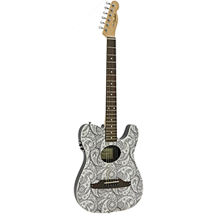 Telecoustic White Paisley