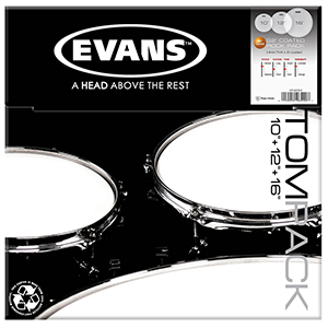 Evans G2 Coated Tom Pack - Rock
