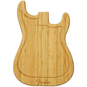 Fender Stratocaster Cutting Board - Bamboo