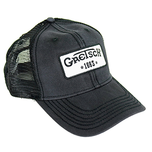 Gretsch Limited Mesh Trucker Hat - Black with 1883 Logo Patch