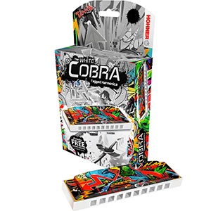 Hohner White Cobra Tagged Harmonica - Key of G
