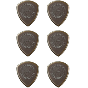 Dunlop 549P2.0 2.0 Flow Standard Grip 2.0mm Guitar Pick - 6 Pack 