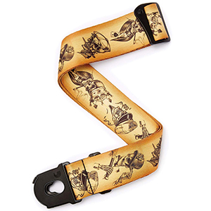Alchemy Planet Lock Guitar Strap - Rogues Gallery