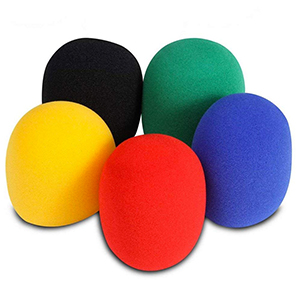 OnStage Multi-Color Microphone Windscreens 5 Pack