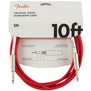 Original Series Instrument Cable, 10 Ft - Fiesta Red