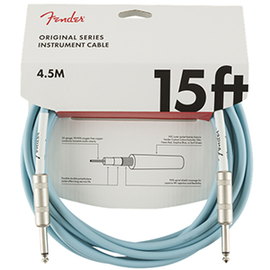 Original Series Instrument Cable, 15 Ft - Daphne Blue