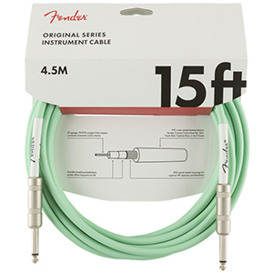 Original Series Instrument Cable, 15 Ft - Surf Green