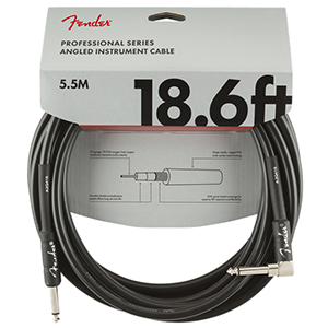 Fender Professional Series Instrument Cable, 18.6 Ft - Black