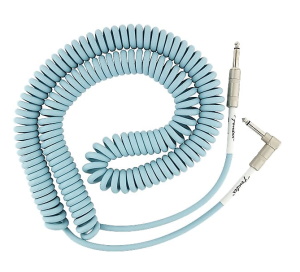 Original Series Coil Cable Instrument Cable  30 Ft - Daphne Blue