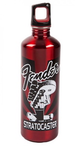 Fender Stratocaster 24 oz Water Bottle Red