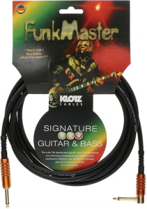 Klotz TM-R0600 FunkMaster Bass Cable ¼-Inch Straight to Right Angle 20ft 