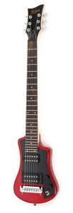 Hofner Shorty Deluxe Guitar - Red * Demo